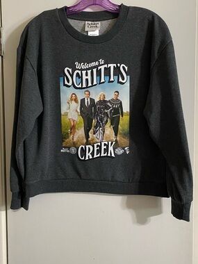 Schitt's Creek Graphic Crewneck Sweatshirt - Dark Charcoal